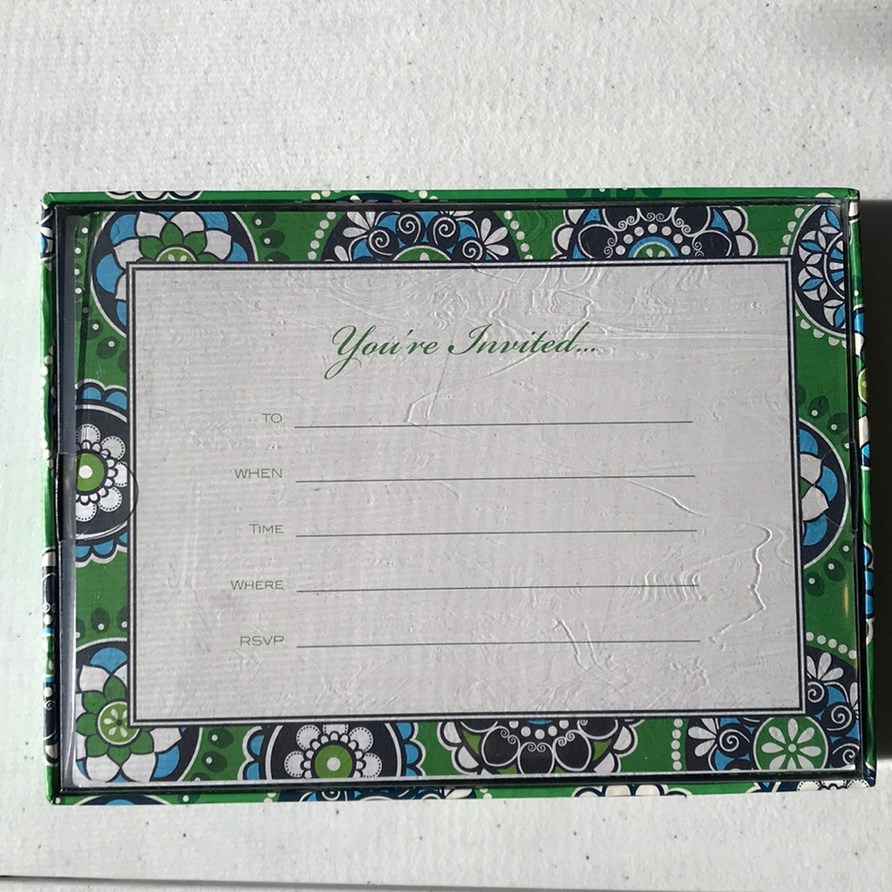 Vera Bradley set of 12 Invitations